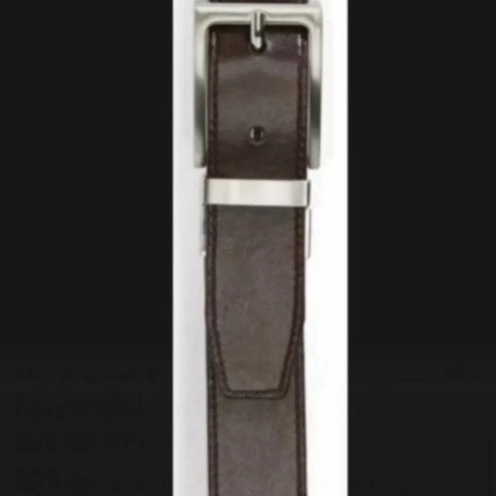 Nordstrom Boy's Kid's Black Brown Faux Leather Reversible Belt US Waist Size 26